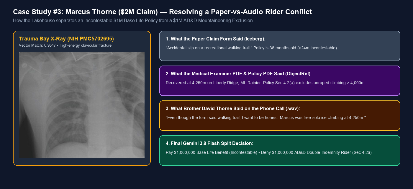 Case Study #3: Marcus Thorne ($2M Claim) — Resolving a Paper-vs-Audio Rider Conflict